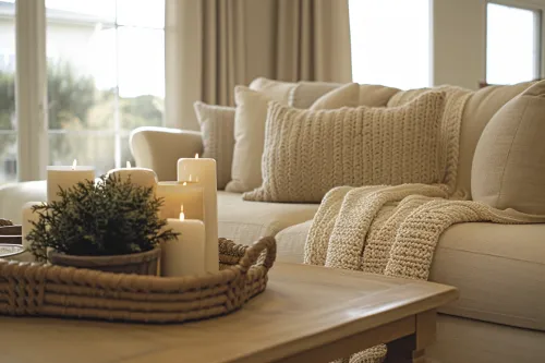 Accessoires cocooning pour un intérieur senior confortable.