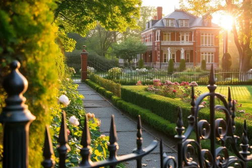 Clôture en fer forgé, élégance intemporelle.