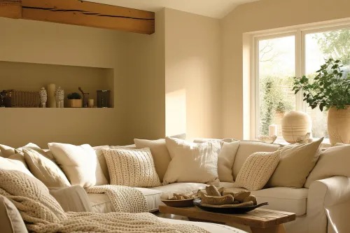 Couleurs cocooning pour seniors : peinture apaisante et douce.