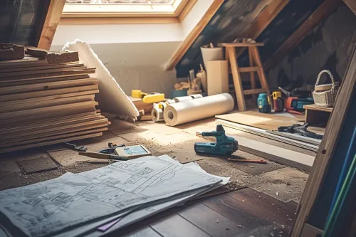Coûts à prévoir pour des travaux de combles.