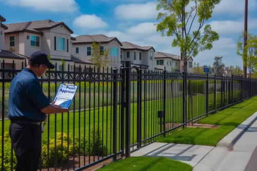 Clôtures et portails : suivez les règles locales.